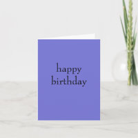Blue Birthday Card
