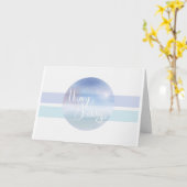 Blue Birthday Card Karte (Gelbe Blume)