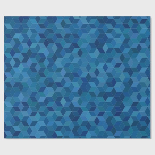 Blue Birthday Giftwrap für ihn Geschenkpapier (Flach)