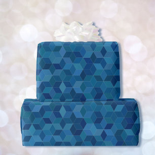 Blue Birthday Giftwrap für ihn Geschenkpapier