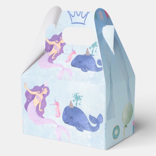 Blue  Birthday Invitation Geschenkschachtel (Vorderseite)