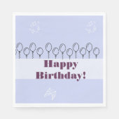 Blue Birthday Napkins Serviette (Vorderseite)
