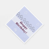 Blue Birthday Napkins Serviette (Ecke)