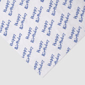 Blue Birthday Seidenpapier (Ausschnitt)