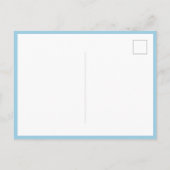 Blue Birthday Vielen Dank Kids Foto Postkarte (Rückseite)