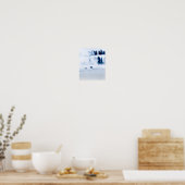 Blue Bison Poster (Küche)