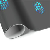 Blue Bitcoin T - Shirt Geschenkpapier (Rolleneckpunkt)