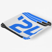 Blue & Black Bars Class of '24 Graduate Pappteller (Gewinkelt)