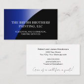 Blue Black Beruflich House Painter Visitenkarte (Vorne/Hinten)