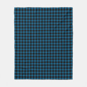 Blue Black Buffalo Lumberjack Karo Kariertes Muste Fleecedecke (Vorderseite)