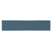 Blue Black Buffalo Lumberjack Karo Kariertes Muste Kurzer Tischläufer (Horizontal)