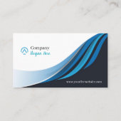 Blue & Black Business Cards 5 Pack mit 100 Visitenkarte (Rückseite)