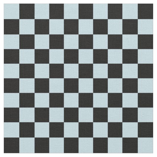 Blue & Black Checkerboard Stoff (Nahaufnahme)