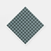 Blue Black Checkered Gingham Pattern Serviette (Ecke)