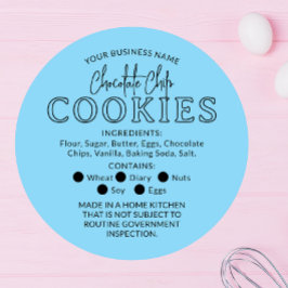 Blue Black Chocolate Cookies Hütte Law Aufkleber