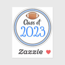 Blue & Black Football Class Year Abschluss