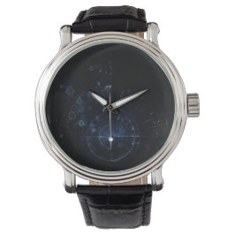 Blue Black Galaxy Armbanduhr