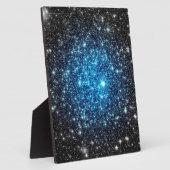 Blue & Black Galaxy Fotoplatte (Seite)