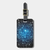 Blue & Black Galaxy Gepäckanhänger (Vorderseite vertikal)