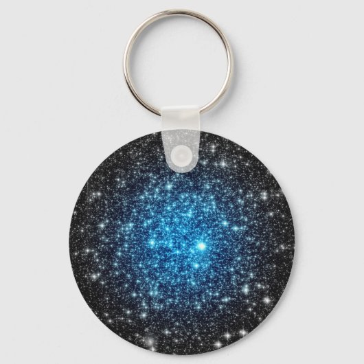 Blue & Black Galaxy Schlüsselanhänger (Vorderseite)