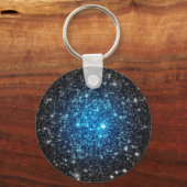Blue & Black Galaxy Schlüsselanhänger (Vorderseite)