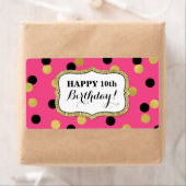 Blue Black Gold Confetti Birthday Labels (Insitu)