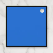 Blue Black Graduate Personalisiert Graduate Party Geschenkanhänger (Rückseite)