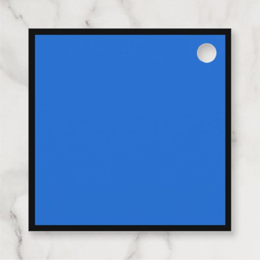 Blue Black Graduate Personalisiert Graduate Party Geschenkanhänger (Rückseite)