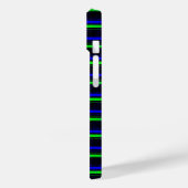 Blue Black Green Rainbow Strips Case-Mate iPhone Hülle (Rückseite / Links)