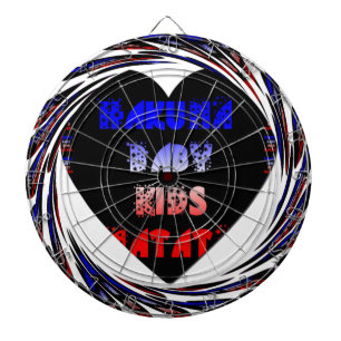 Blue Black Hakuna Matata Baby Kids Design.png Dartscheibe