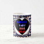 Blue Black Hakuna Matata Baby Kinder Design.pnng Kaffeetasse (Mittel)
