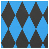 Blue Black Harlequin Diamonds Checkers Design  Stoff (Nahaufnahme)