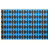 Blue Black Harlequin Diamonds Checkers Design  Stoff (Fat Quarter (45,7 x 55,9 cm))