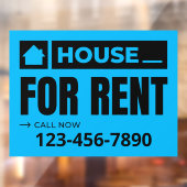 Blue Black House zum Mieten von echtem Anwesen anp Fensteraufkleber (Blatt 2)