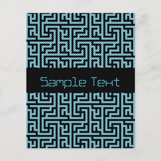 Blue & Black Labyrinth Flyer (Vorne)