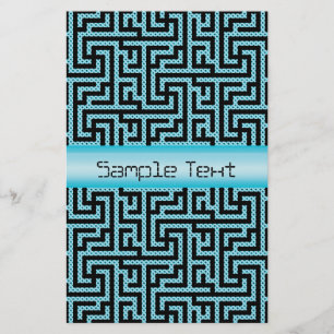 Blue & Black Labyrinth Flyer