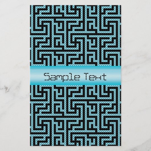 Blue & Black Labyrinth Flyer (Vorne)