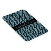 Blue & Black Labyrinth Magnet (Rechte Seite)