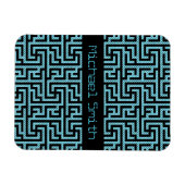 Blue & Black Labyrinth Magnet (Horizontal)