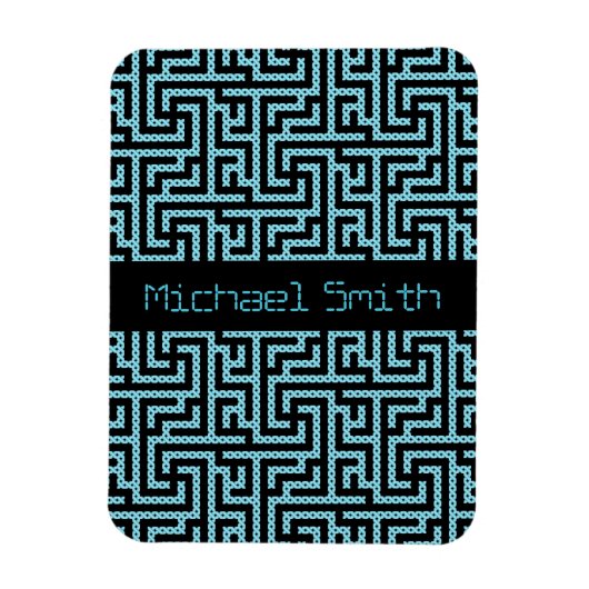 Blue & Black Labyrinth Magnet (Vertikal)
