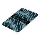 Blue & Black Labyrinth Magnet (Linke Seite)