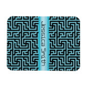 Blue & Black Labyrinth Magnet (Horizontal)