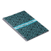 Blue & Black Labyrinth Notizblock (Rechte Seite)