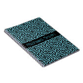 Blue & Black Labyrinth Notizblock (Rechte Seite)