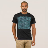Blue & Black Labyrinth T-Shirt (Vorne ganz)