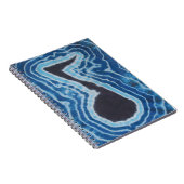 Blue Black Liebe Musiknote Gefärbte Krawatte Notizblock (Rechte Seite)