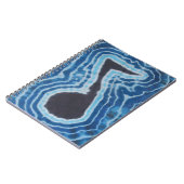 Blue Black Liebe Musiknote Gefärbte Krawatte Notizblock (Linke Seite)
