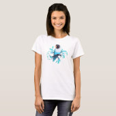Blue Black Masked Lovebird T-Shirt (Vorne ganz)