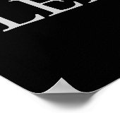 Blue Black Motivierend Leadership Eagle Poster (Ecke)