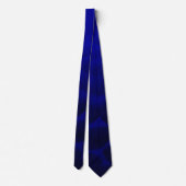 Blue Black Neck Tie Krawatte (Rückseite)